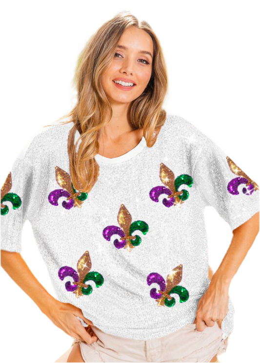 Mardi Gras top